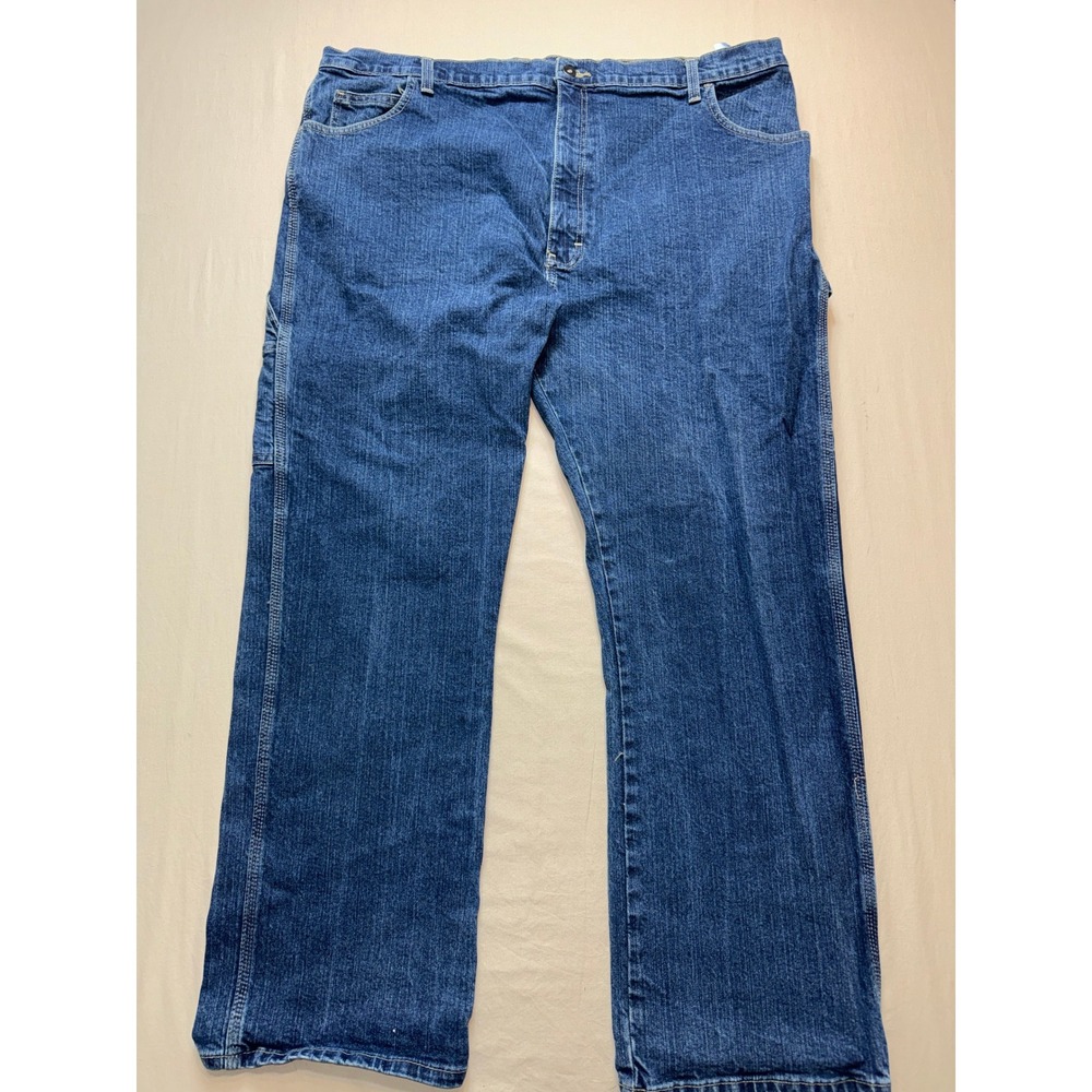 Dickies Mens Carpenter Jeans Blue Denim Straight Leg Utility Pants 42 x‎ 30